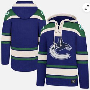 Men's '47 Royal Vancouver Canucks Superior Lacer Pullover Hoodie